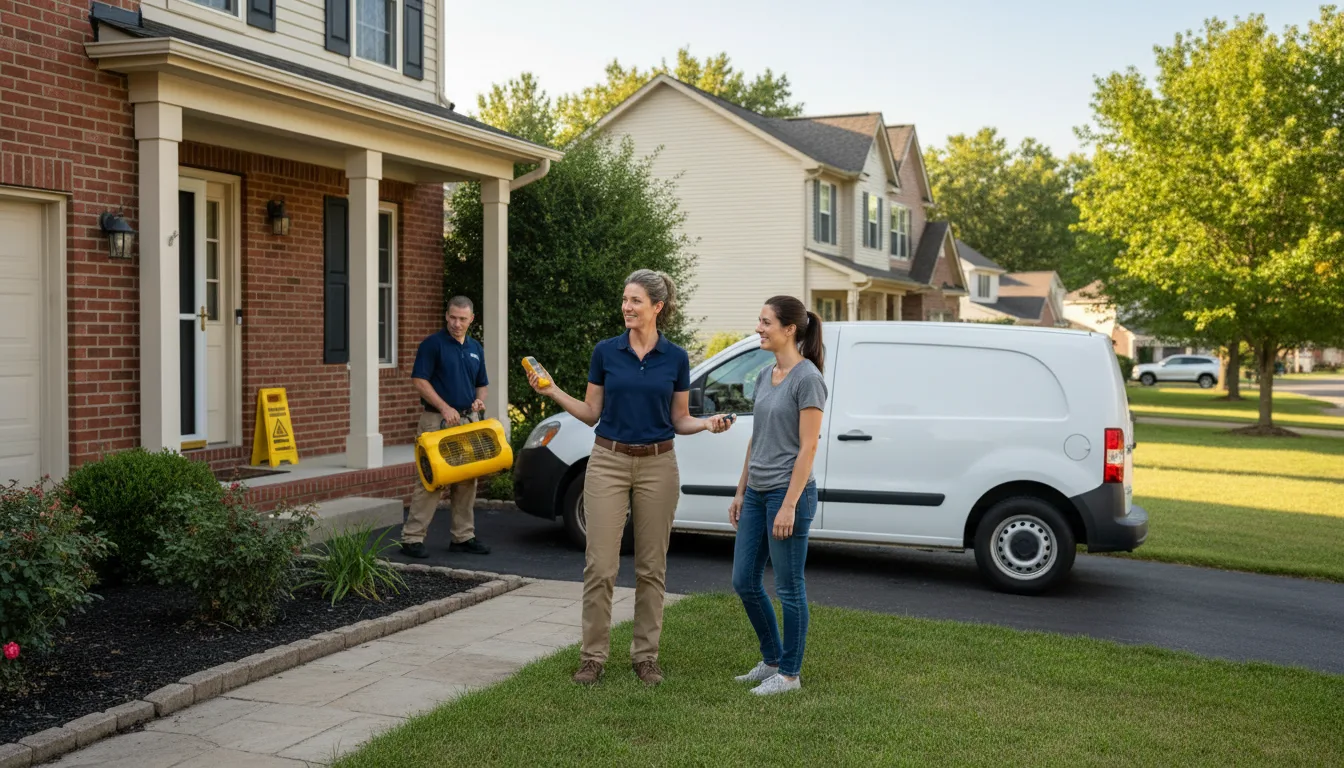 Residential water damage restoration in Cogswell, ND